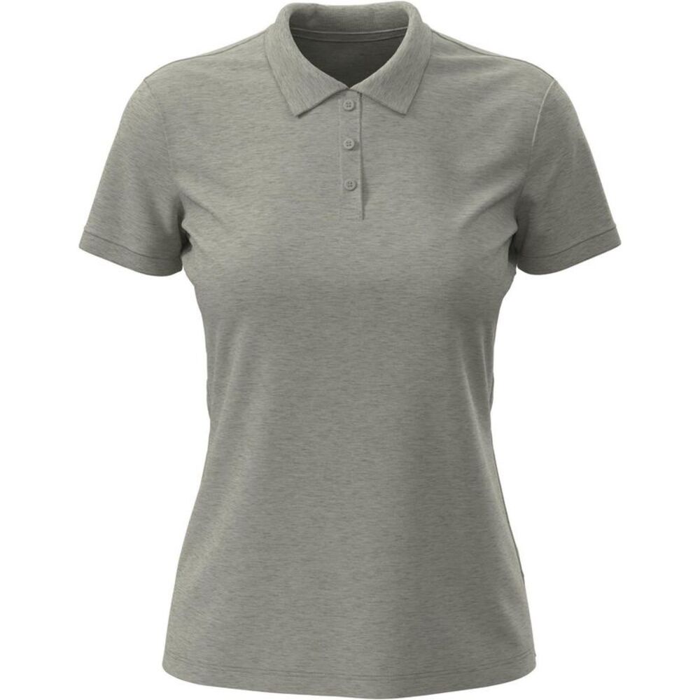 Stedman Womens/Ladies Lux Cotton Polo Shirt / Grey Heather